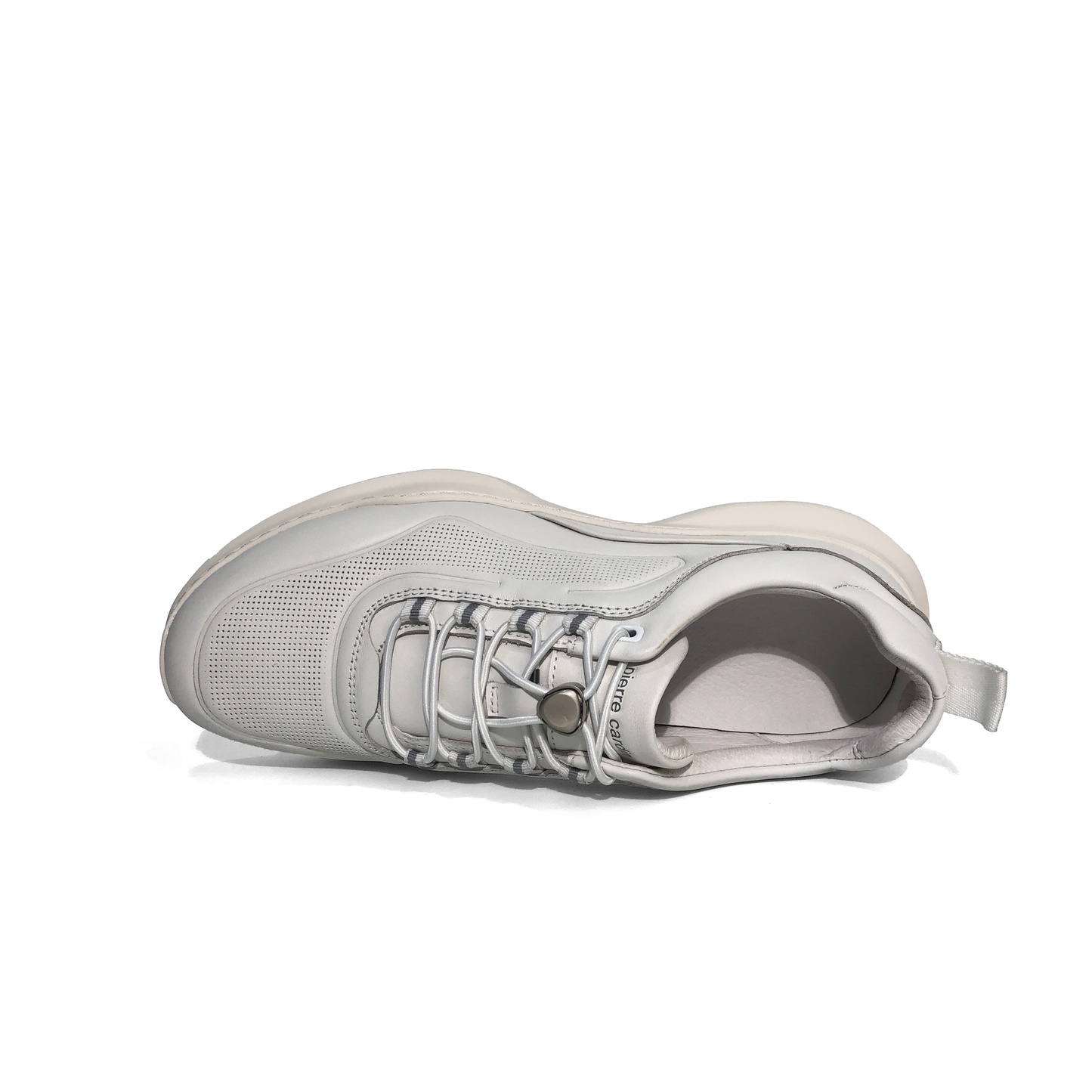 LAILE Polished Full Grain Perforated Auto Lace Walking Trainers