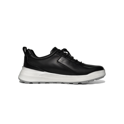 LAILE UrbanEase Men’s Leather Mesh Sneakers – Lightweight, Breathable, Shock-Absorbing Comfort for Everyday City Living