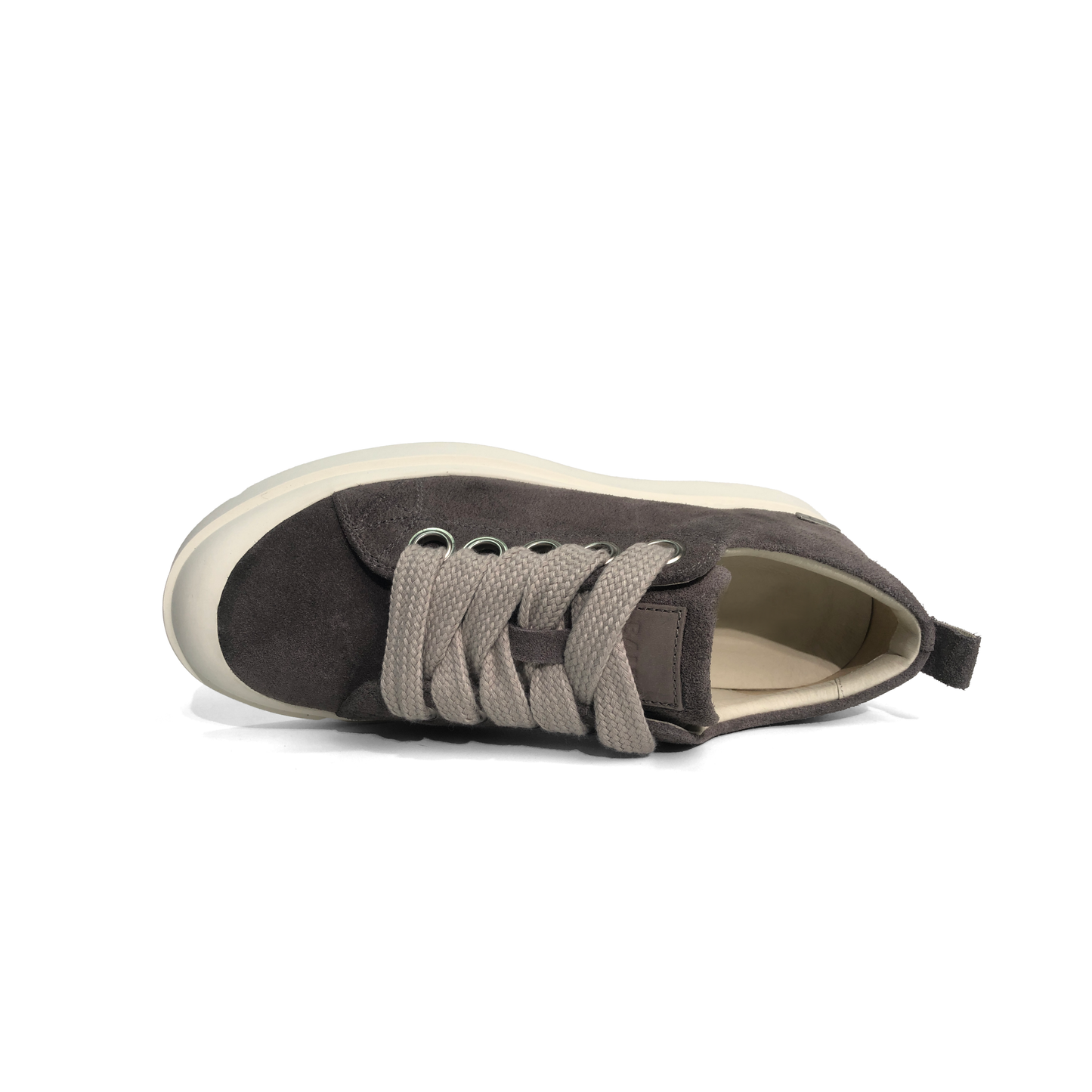 Laile Minimal Retro Suede Stacked Platform Sneaker 