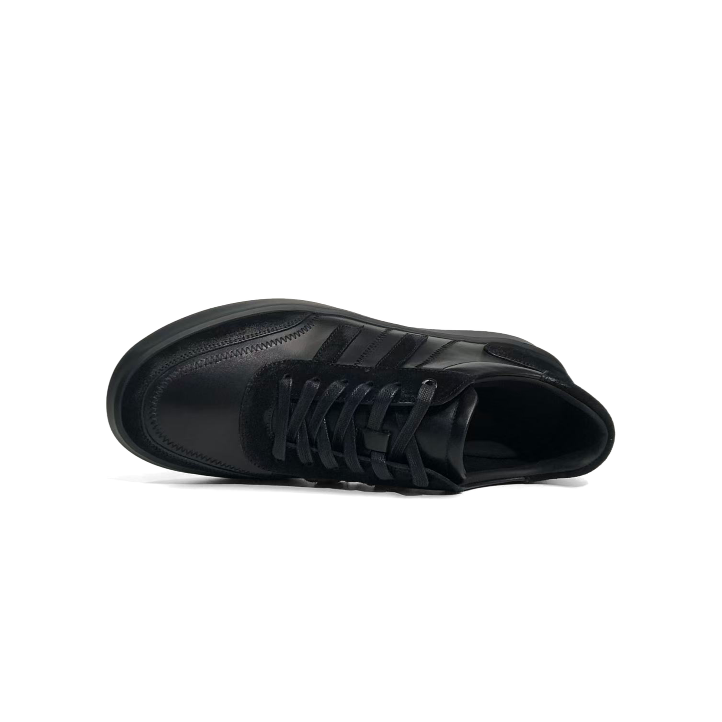 LAILE Contrast Dual Material Flat Thick Sole Business Casual Trainers