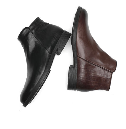 LAILE Classic Leather Ankle Boots – Minimalist Craftsmanship, Timeless Comfort