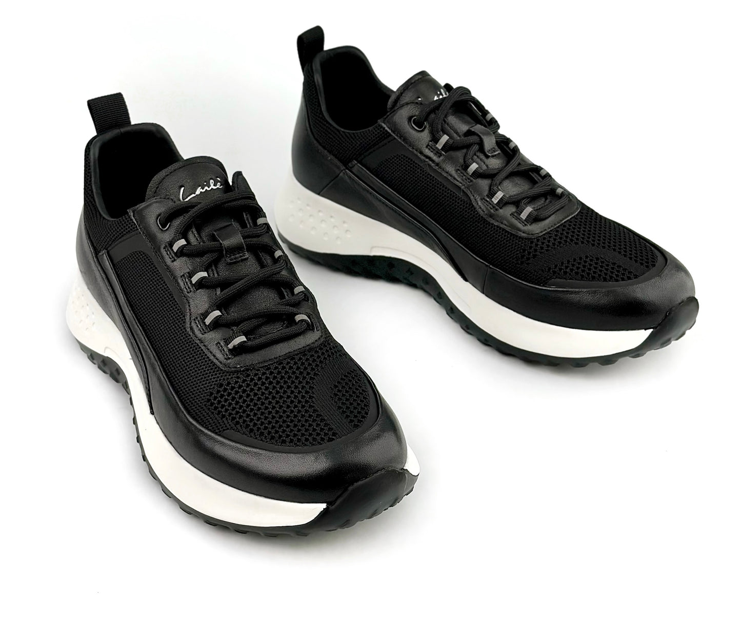 LAILE UrbanEase – Leather Mesh Comfort Sneakers for Men