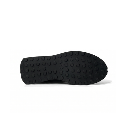 LAILE Hybrid Gloss Leather & Matte Nubuck Retro Runner Trainers
