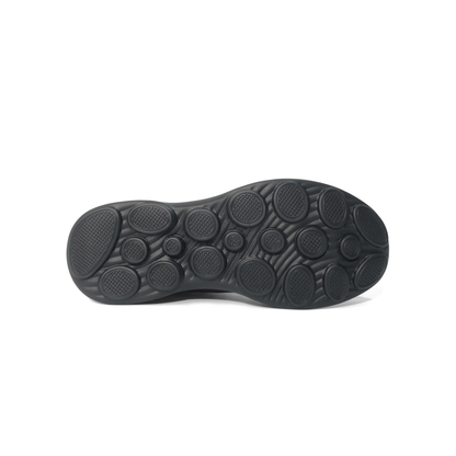 LAILE Hand Antiqued Burnished Perforated Leather Performance Walk Sneakers
