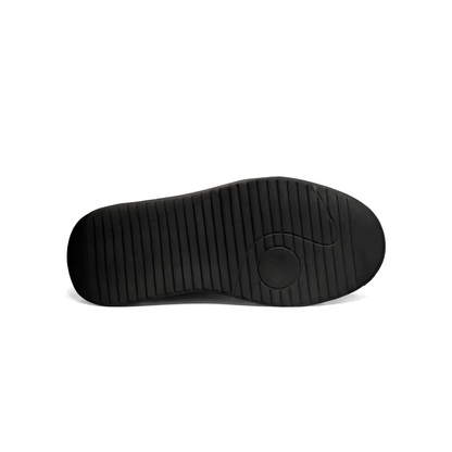 LAILE Pebble Grain Leather Hybrid Platform Skate Sneakers