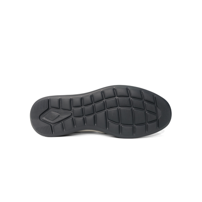 LAILE High Gloss Smooth Leather Slip-On Moc Toe Loafers