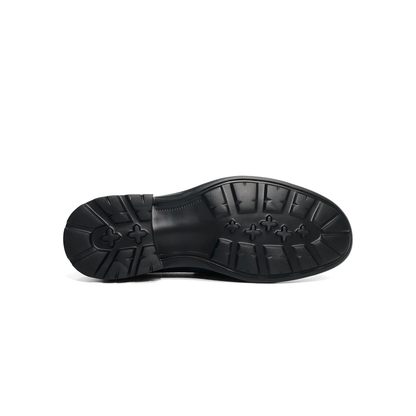 LAILE Matte Nubuck Tassel Penny Slip-On Loafers