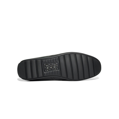 LAILE Full Grain Croc Print Leather Loafers