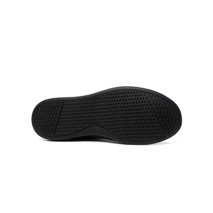 LAILE Mirror Polished Perforated Side Panel Platform Business Sneakers