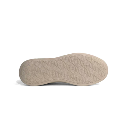LAILE Polished Full Grain Leather Slip-On Platform Sneakers