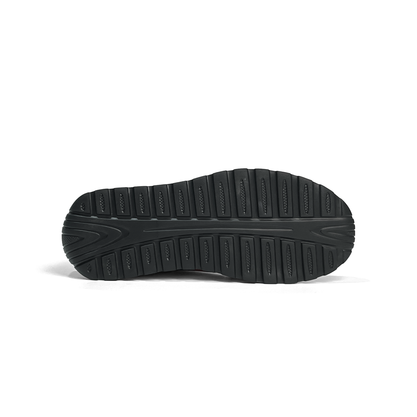 LAILE Multi-Material Perforated Retro Flat Platform Trainers
