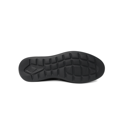 LAILE High Gloss Smooth Leather Slip-On Moc Toe Loafers