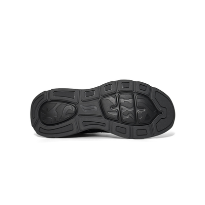 LAILE 2025 New Model Rotating Buckle Men’s Shoes, Thick Sole, Breathable, Casual Athletic Sneakers.