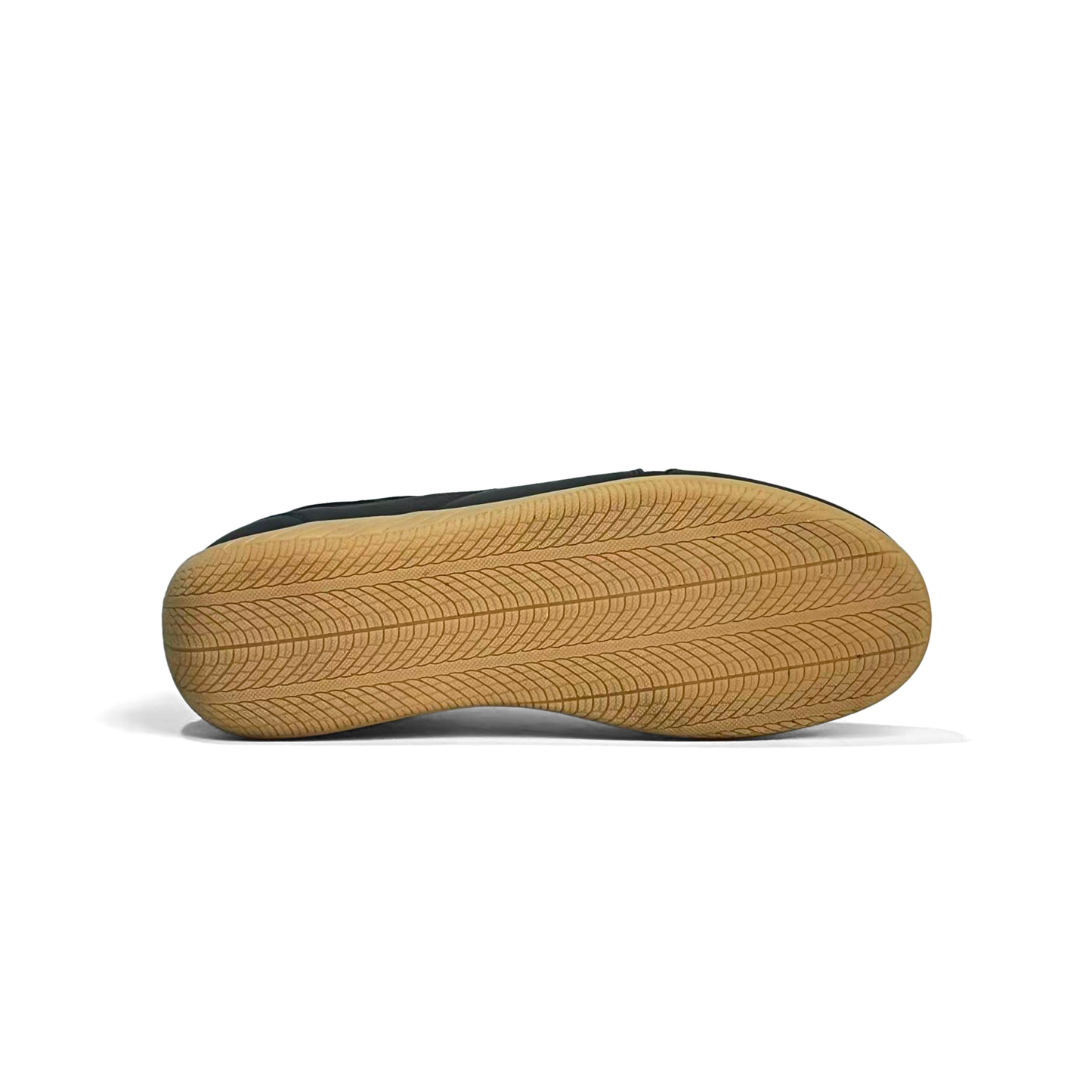LAILE Dual Grain Full Leather Flat Gum Sole Retro Trainers