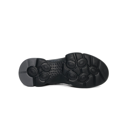 LAILE Matte Full Grain Auto Toggle Chunky Air Pocket Platform Trainers