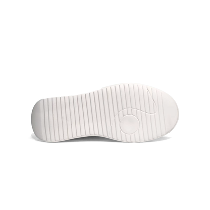 LAILE Pebble Grain Leather Hybrid Platform Skate Sneakers