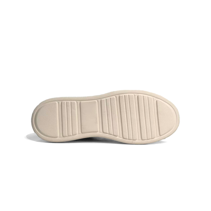 LAILE Smooth Full Grain Leather Platform Business Sneakers
