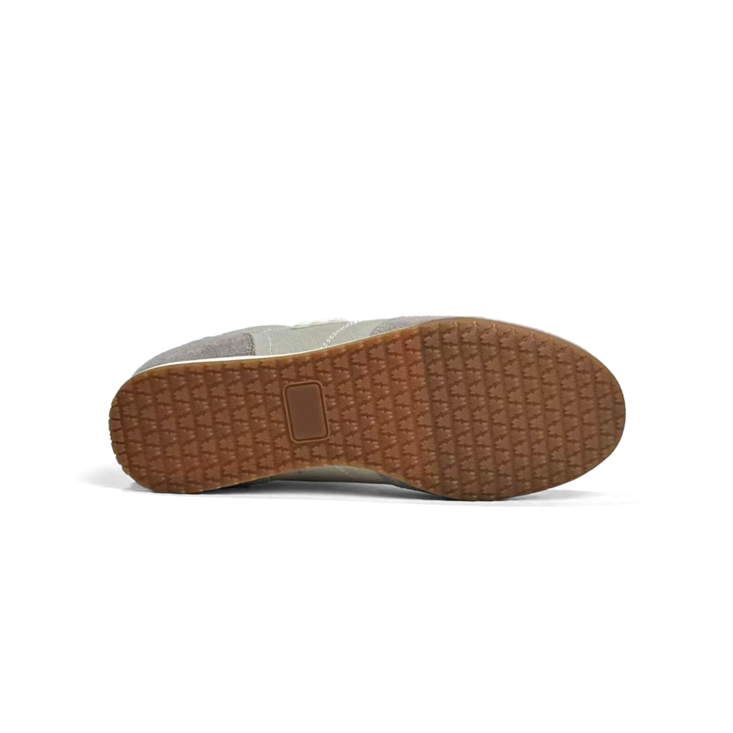 LAILE Dual Tone Suede & Woven Canvas Flat Gum Sole Retro Trainers