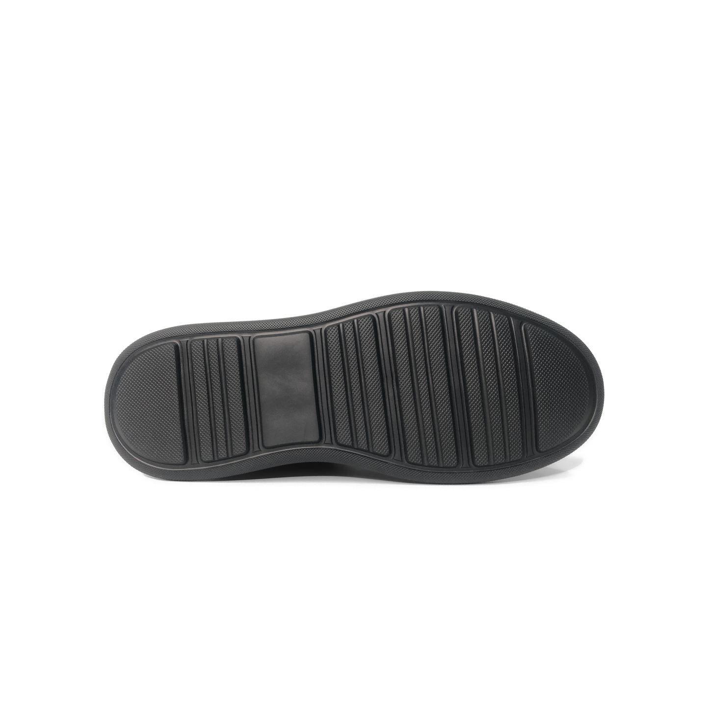LAILE Polished Full Grain & Matte Nubuck Hybrid Platform Skate Sneakers