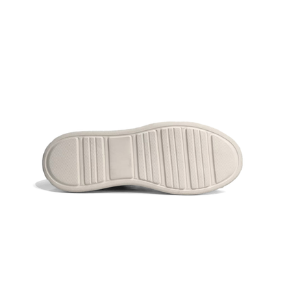 LAILE Smooth Full Grain Leather Platform Business Sneakers