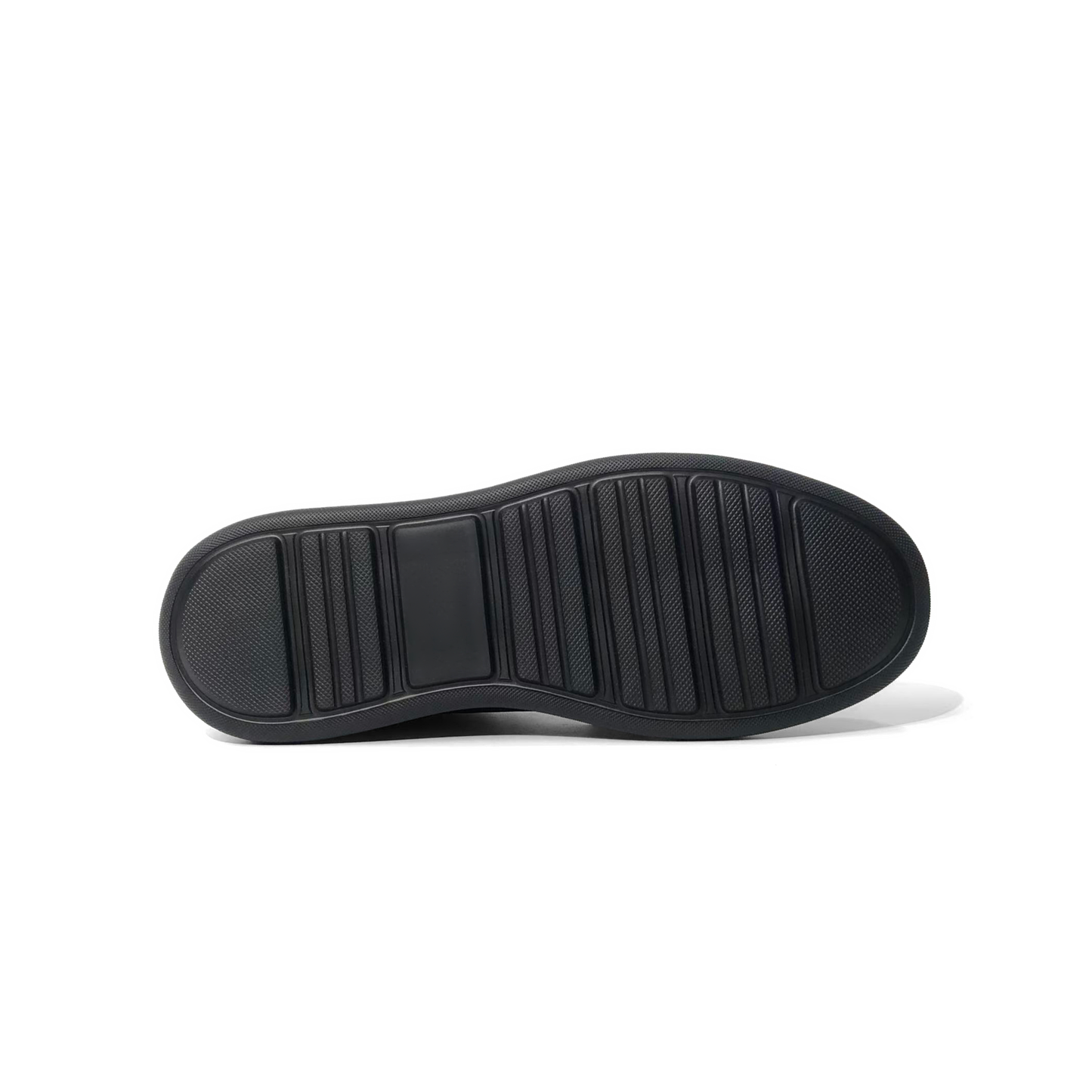 LAILE Smooth Full Grain Leather Platform Business Sneakers
