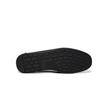 LAILE Iridescent Croc Embossed Leather Slip-On Loafers