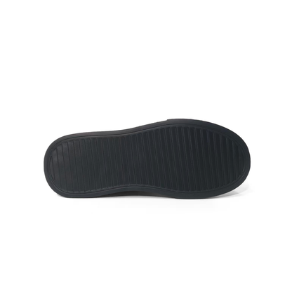 LAILE Hybrid Fabric Suede Toe Cap Platform Skate Sneakers
