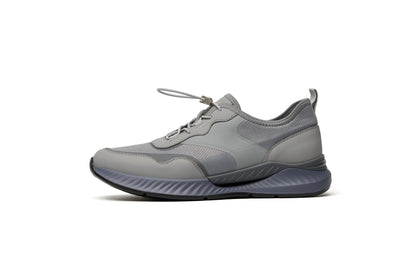 LAILE Men's Low-Top Casual Shoes - Made with Mesh Fabric and Top-Grain Cowhide, Breathable and Versatile