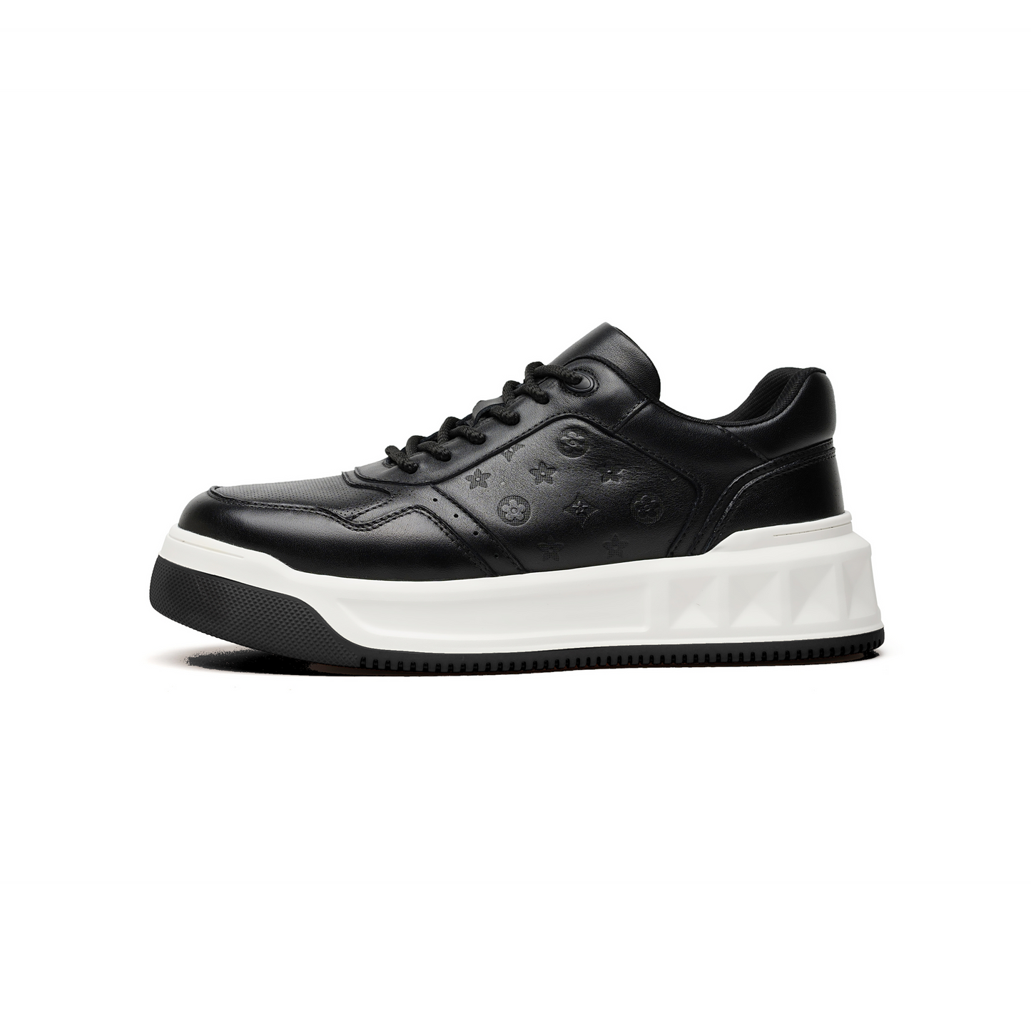 LAILE Urban Contrast Sneakers – Black Elegance Meets Street Energy