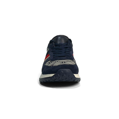 LAILE Monogram Jacquard Striped Air Cushion Platform Trainers