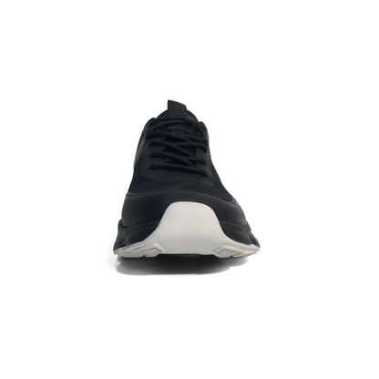 LAILE Breathable Woven Mesh Geometric Reflective Line Platform Trainers
