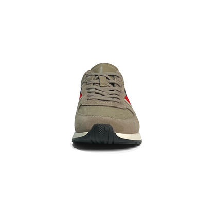 LAILE Monogram Jacquard Striped Air Cushion Platform Trainers