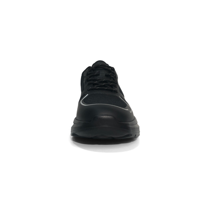 LAILE Breathable Knit Mesh Reflective Outline Platform Walking Trainers