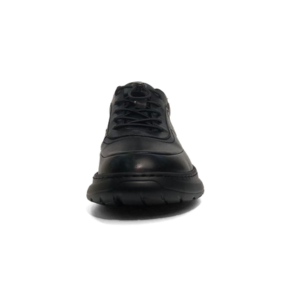 LAILE Breathable Punch Detail Leather Casual Shoes