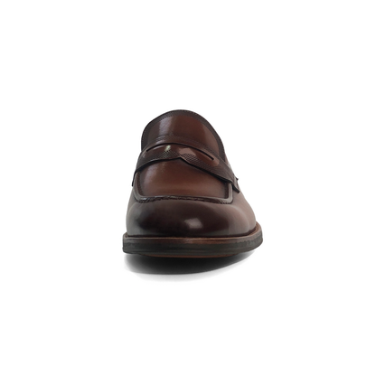 LAILE High Gloss Hand Polished Penny Slip-On Loafers