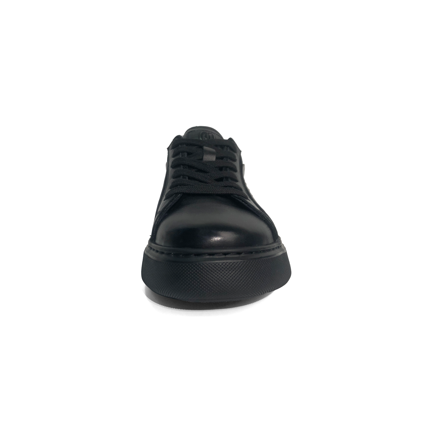 LAILE Polished Full Grain & Matte Nubuck Hybrid Platform Skate Sneakers