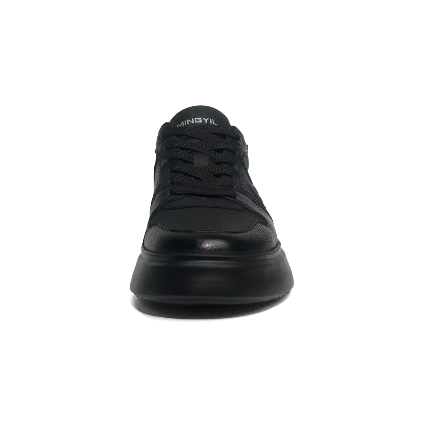 LAILE Pebble Grain Leather Hybrid Platform Skate Sneakers