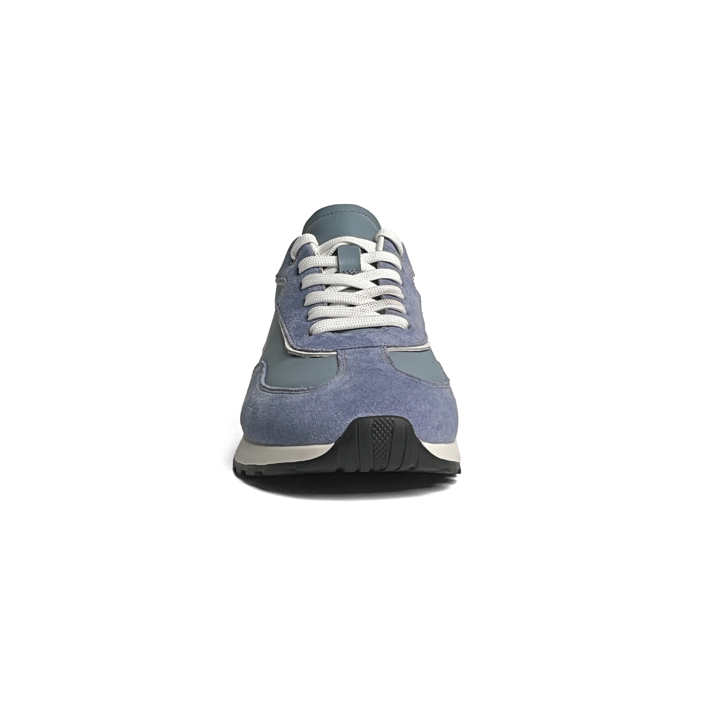 LAILE Tri-Tone Suede & Smooth Leather Flat Retro Trainers