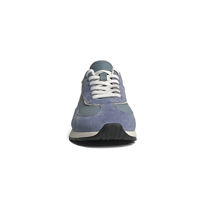 LAILE Tri-Tone Suede & Smooth Leather Flat Retro Trainers