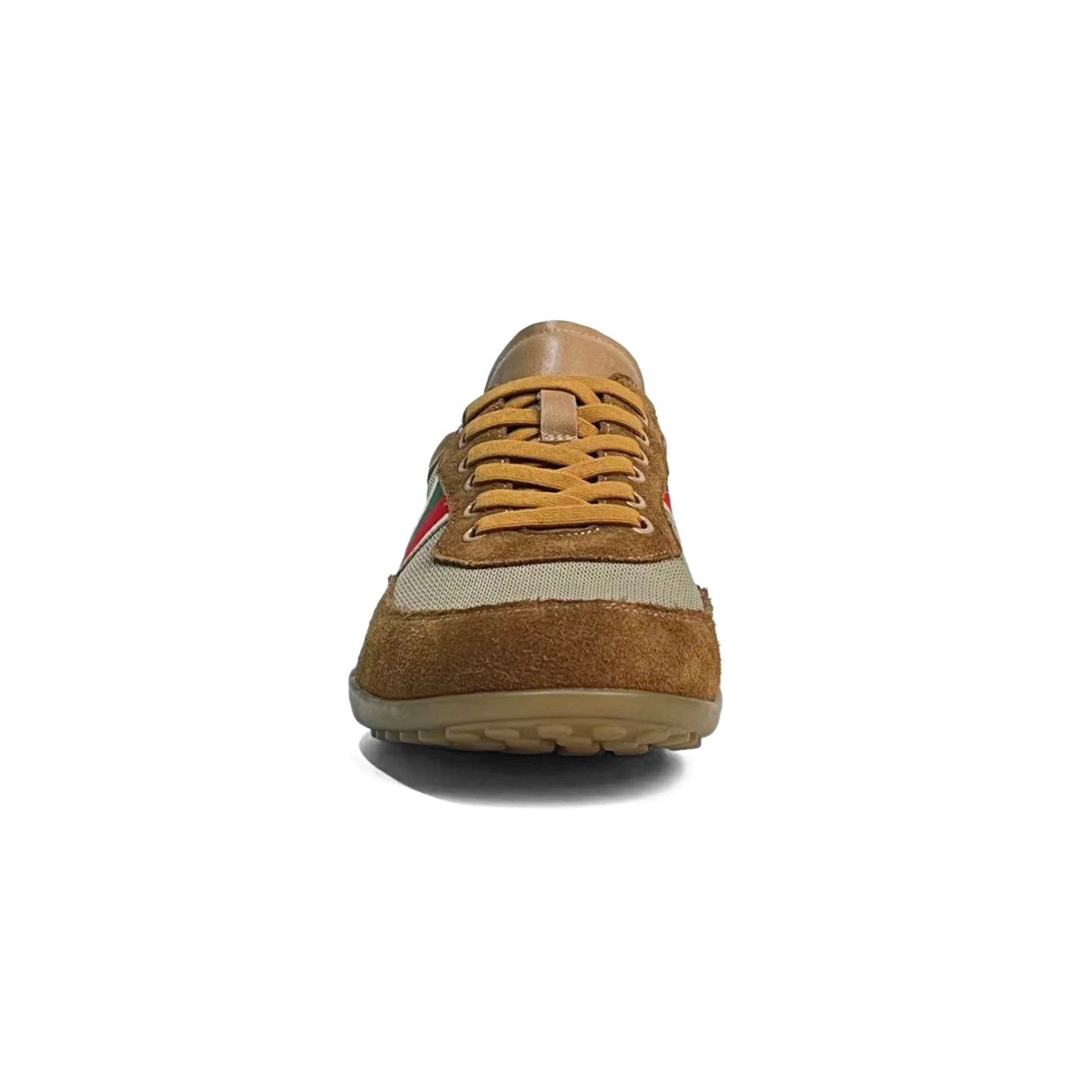 LAILE Mixed Canvas & Nubuck Vintage Gum Sole Trainers