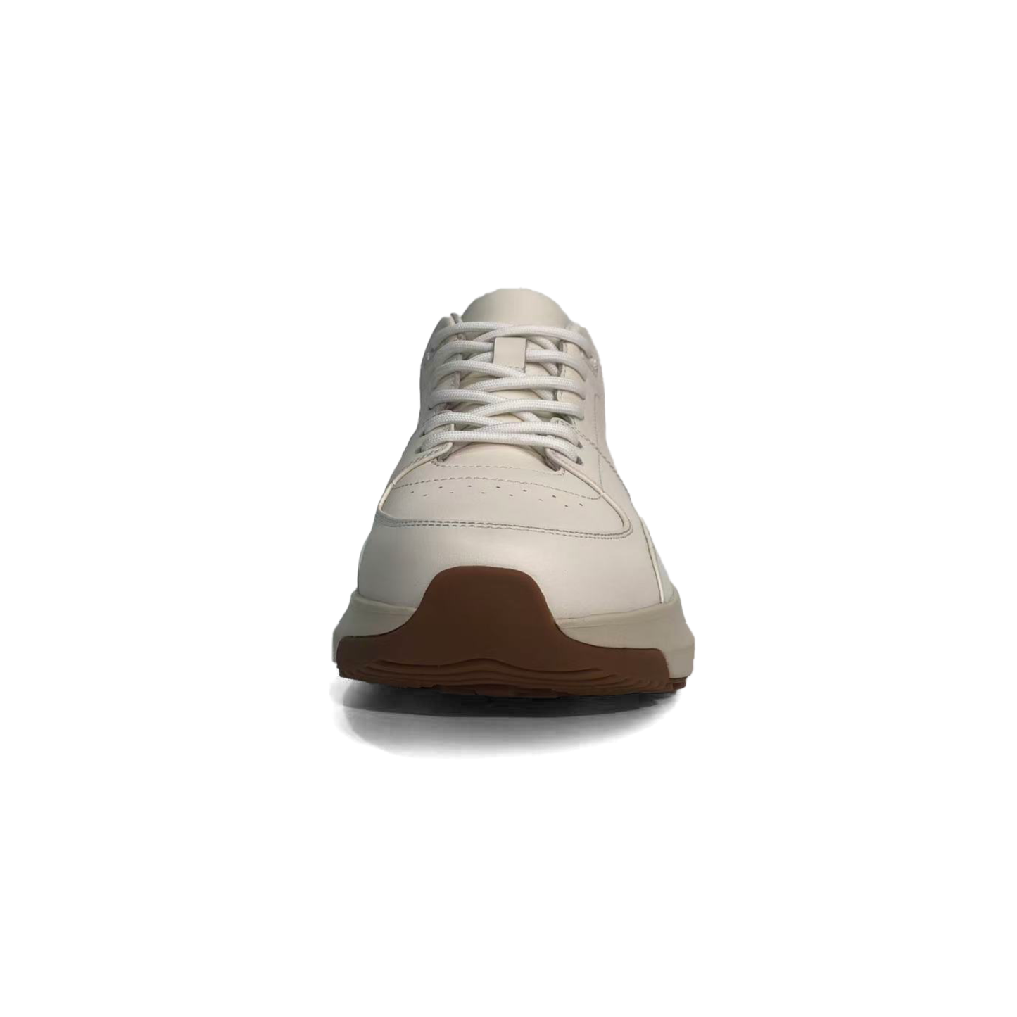 LAILE Full Grain Smooth Leather Support Walking Sneakers