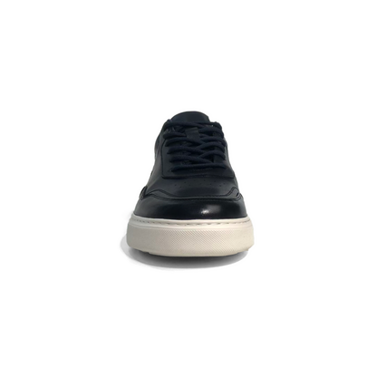 LAILE Smooth Full Grain Leather Platform Business Sneakers