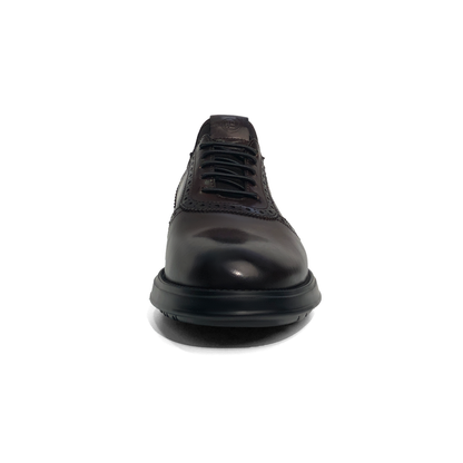 Black Brogue Wingtip Hybrid Oxford Shoes