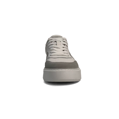 LAILE Hybrid Smooth Leather & Matte Nubuck Platform Skate Sneakers