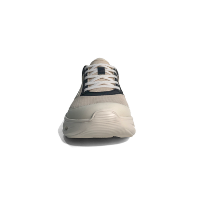 LAILE Breathable Woven Mesh Dual Tone Cutout Vent Platform Trainers