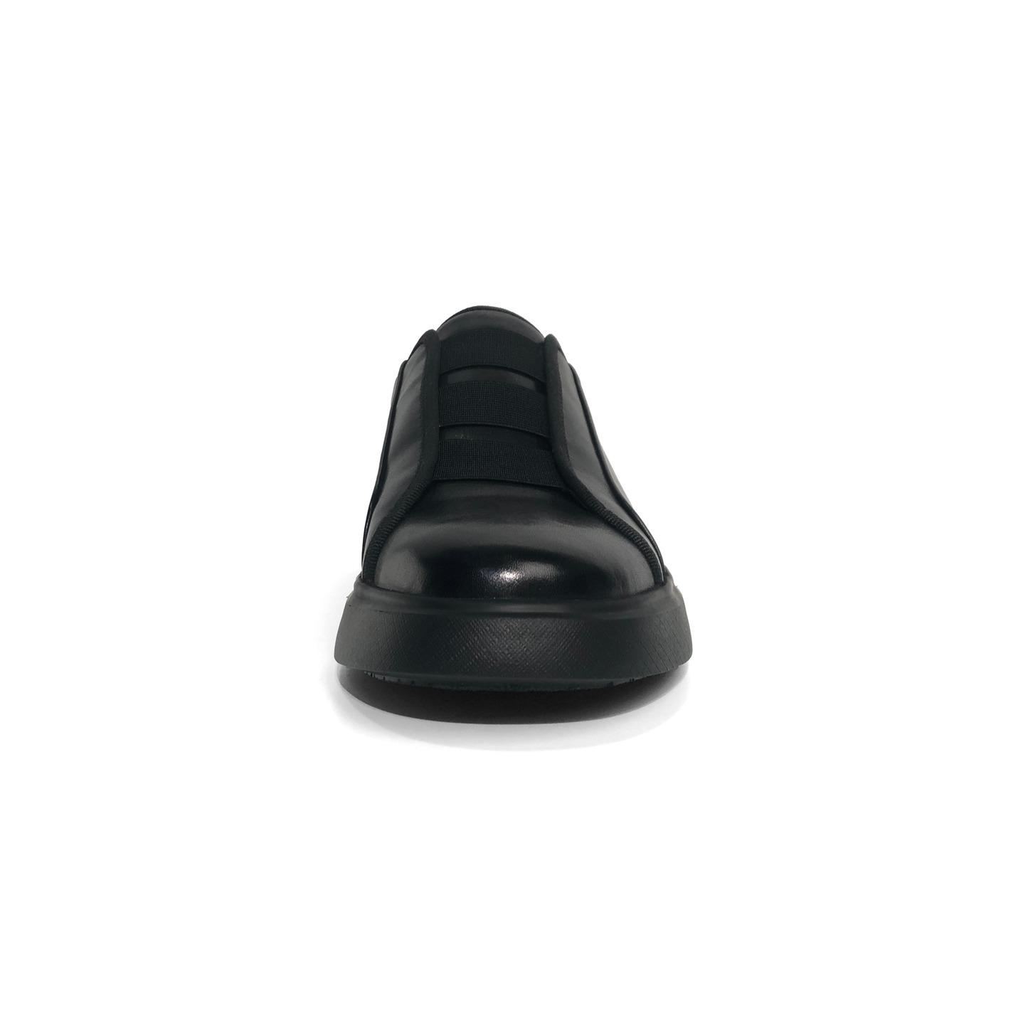 LAILE Polished Calfskin No-Lace Low Top Board Shoes