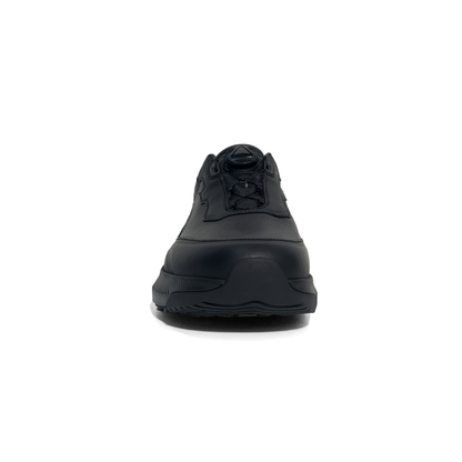 LAILE Full Grain Textured Leather Auto Toggle Elevated Business Trainers