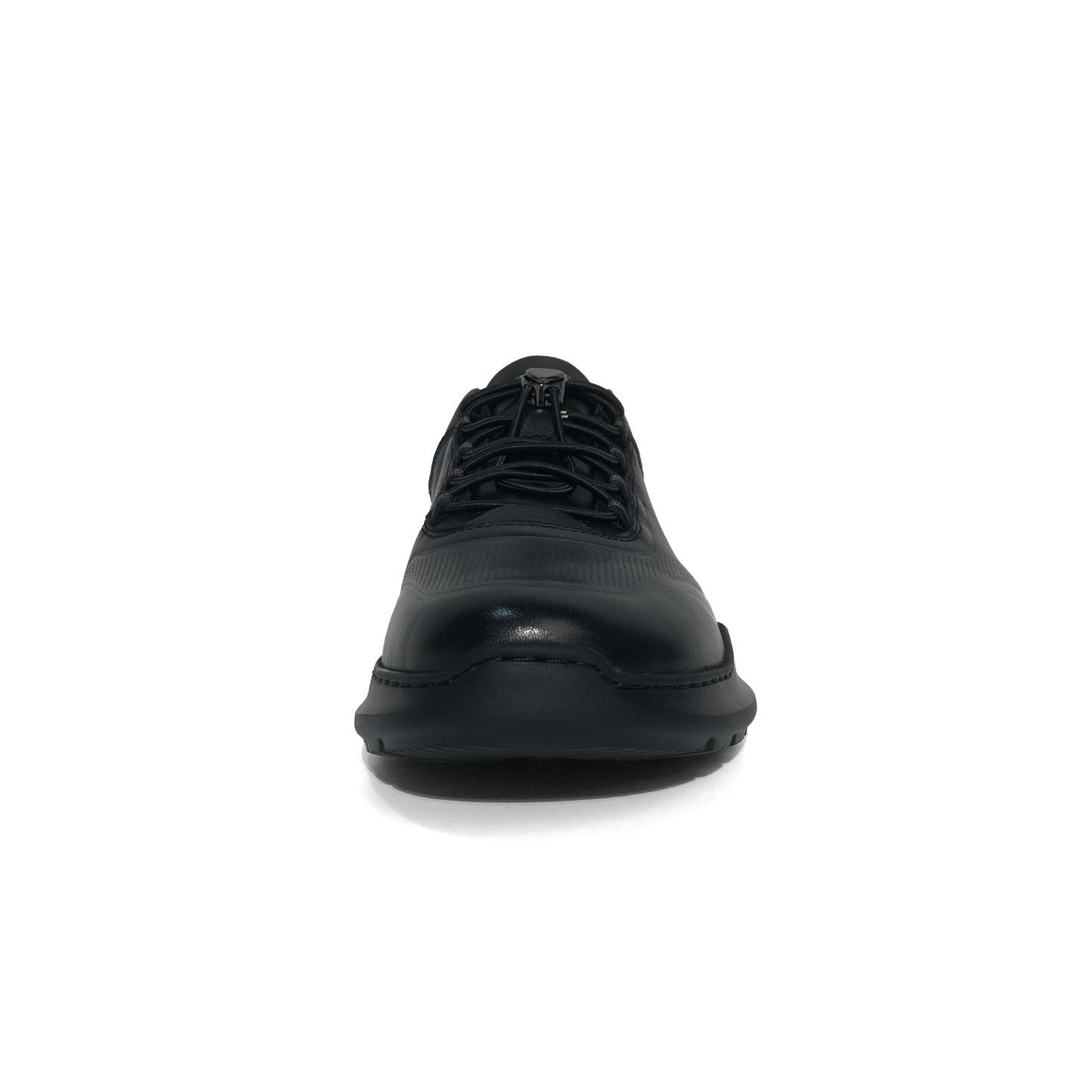 LAILE Polished Full Grain Perforated Auto Lace Walking Trainers