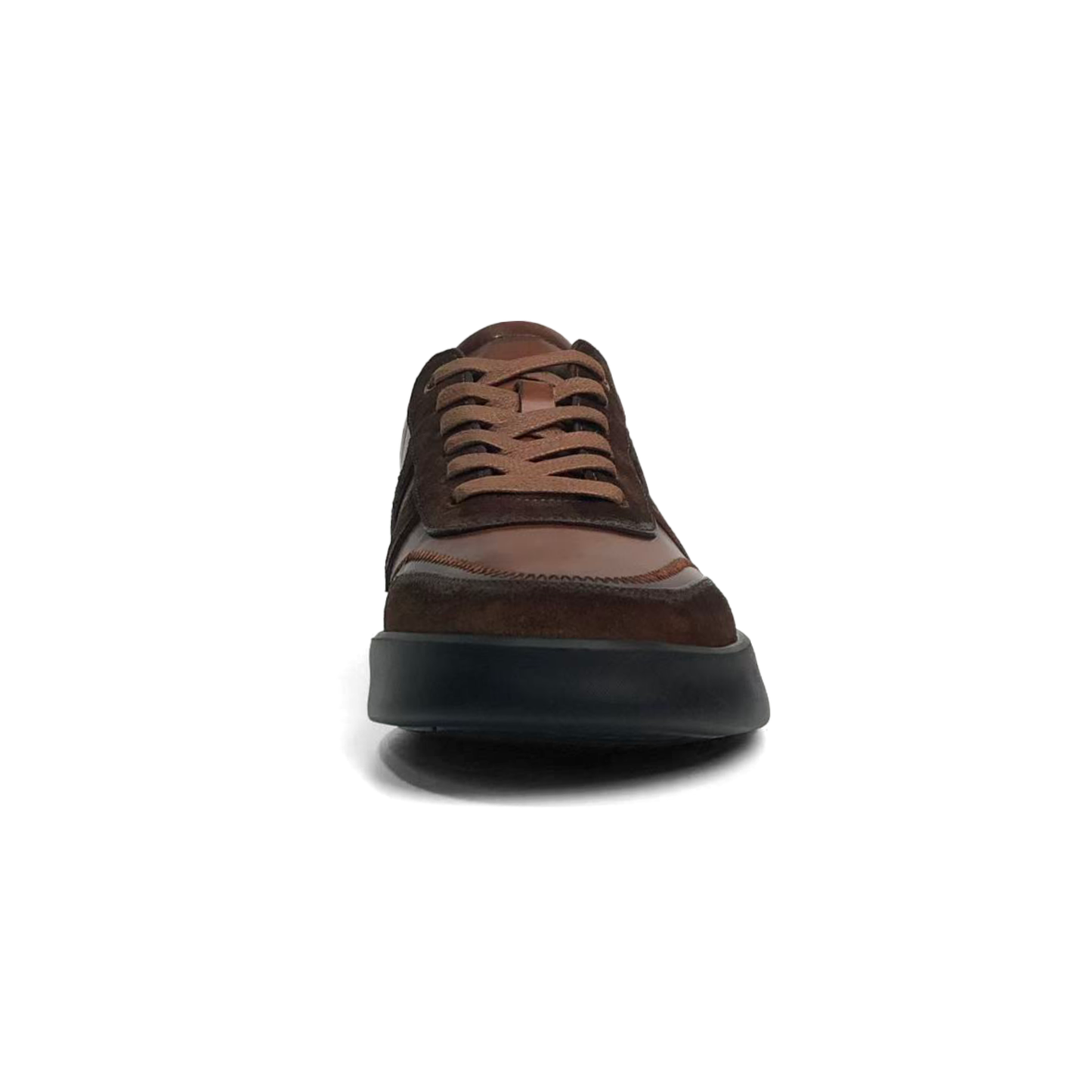 LAILE Contrast Dual Material Flat Thick Sole Business Casual Trainers