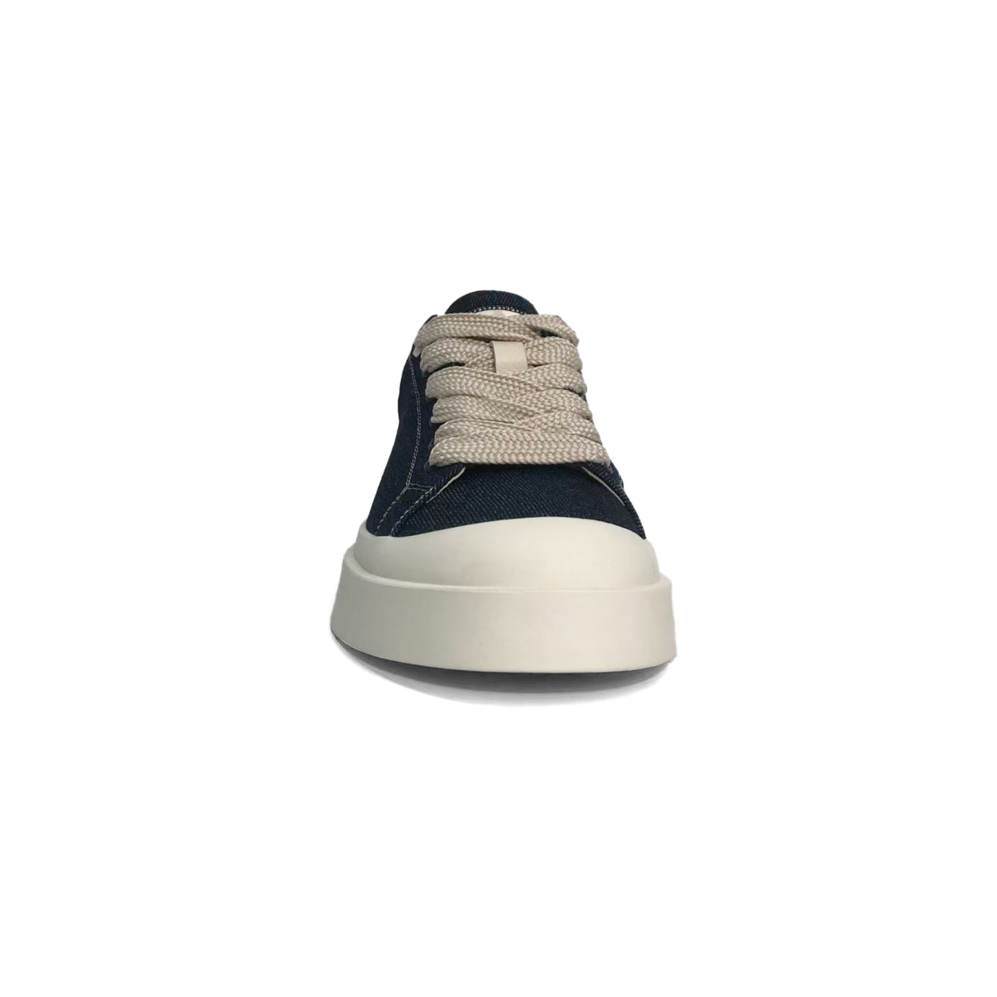 LAILE Heavy Raw Denim Canvas Platform Skate Sneakers